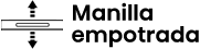 Manilla empotrada